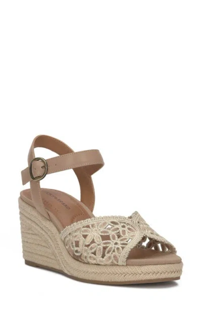 LUCKY BRAND LUCKY BRAND COYNA ESPADRILLE ANKLE STRAP PLATFORM WEDGE SANDAL