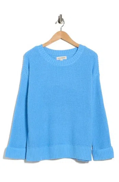 Lucky Brand Crewneck Sweater In Blue