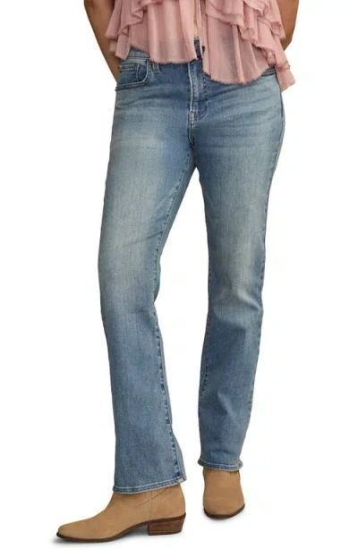 Lucky Brand Curvy High Waist Straight Leg Jeans In Animal Print