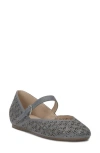 Lucky Brand Women's Cyrena Eyelet Mary Jane Ballet Flats In Blue