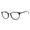 Lucky Brand Ladies Black Rectangular Eyeglass Frames D217 In Black