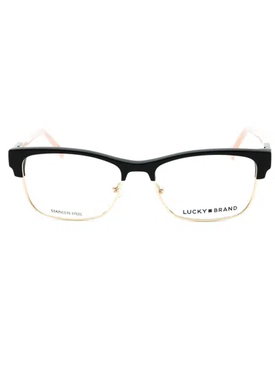 Lucky Brand D228 Eyeglasses In Black/pink / Clear Lens
