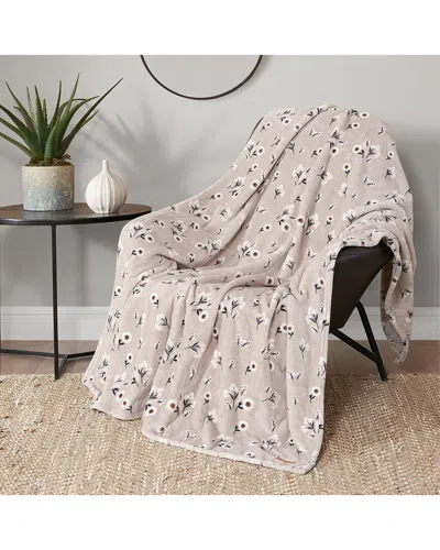 Lucky Brand Daisy Floral Cozy Plush Blanket In Multi