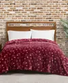 Lucky Brand Daisy Floral Cozy Plush Blanket, Twin/twin Xl In Red