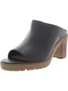 LUCKY BRAND DALLIEY WOMENS LEATHER BACKLESS SLIDE SANDALS