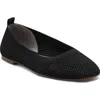Lucky Brand Daneric Womens Perforated Square Toe Ballet Flats