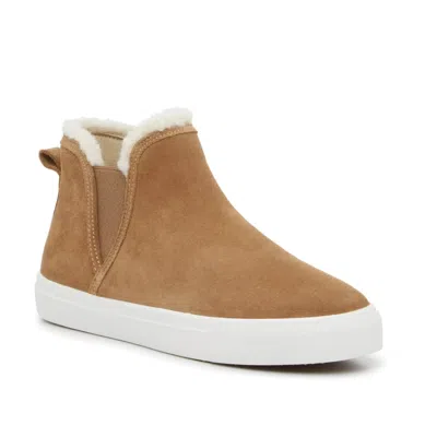 Lucky Brand Daycia Sneaker Women's Brown Suede Slip On Ankle Boot Gal919 In Multi