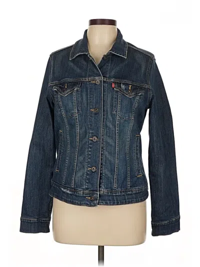 Pre-owned Lucky Brand Denim Jacket In Blue