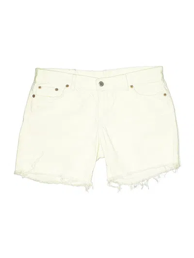 Pre-owned Lucky Brand Denim Shorts In White