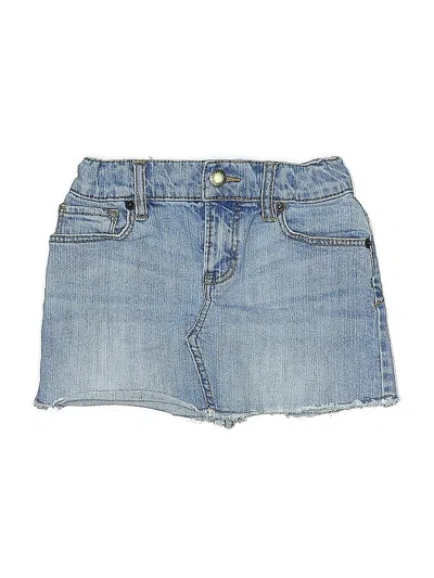 Pre-owned Lucky Brand Kids' Denim Skirt In Blue