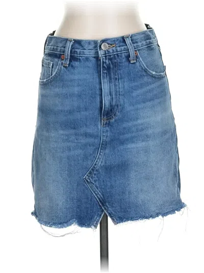 Pre-owned Lucky Brand Denim Skirt In Blue