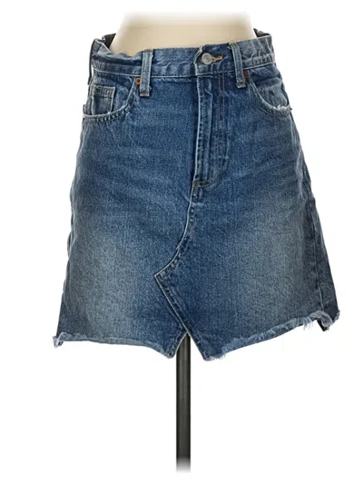 Pre-owned Lucky Brand Denim Skirt In Blue