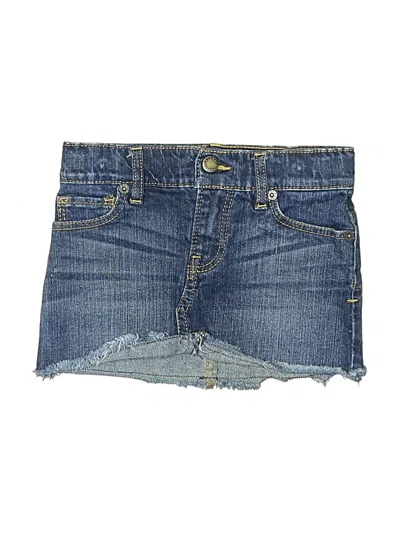 Pre-owned Lucky Brand Kids' Denim Skirt In Blue