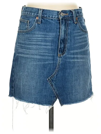 Pre-owned Lucky Brand Denim Skirt In Blue