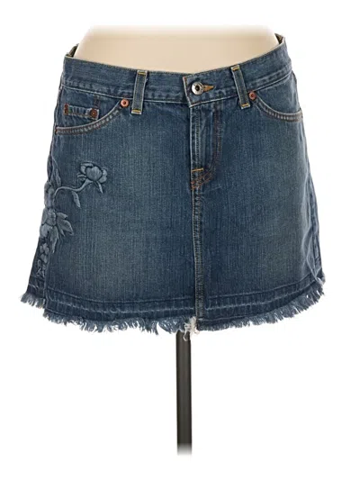 Pre-owned Lucky Brand Denim Skirt In Blue