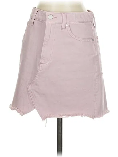 Pre-owned Lucky Brand Denim Skirt In Pink
