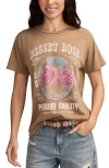 Lucky Brand Deset Rose Cotton Graphic T-shirt In Brown