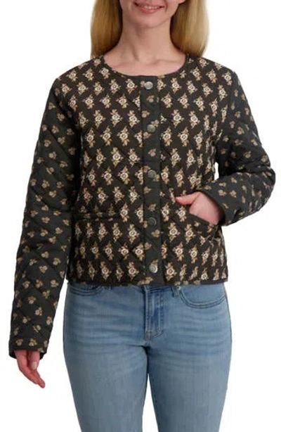 Lucky Brand Diamond Quilted Jacket In Multi