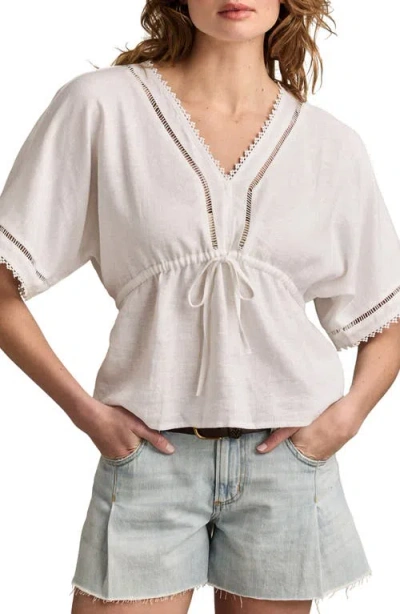 Lucky Brand Dolman Sleeve Linen Blend Top