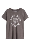 LUCKY BRAND DON'T STOP BELIEVIN' GRAPHIC T-SHIRT