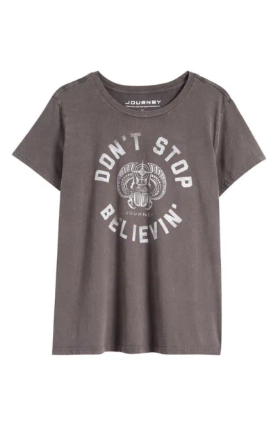 Lucky Brand Don't Stop Believin' Graphic T-shirt In Pavement