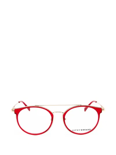 Lucky Brand Double-bridge Glasses In Red