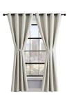 Lucky Brand Ember Thermal Set Of 2 Curtain Panels In Linen Beige
