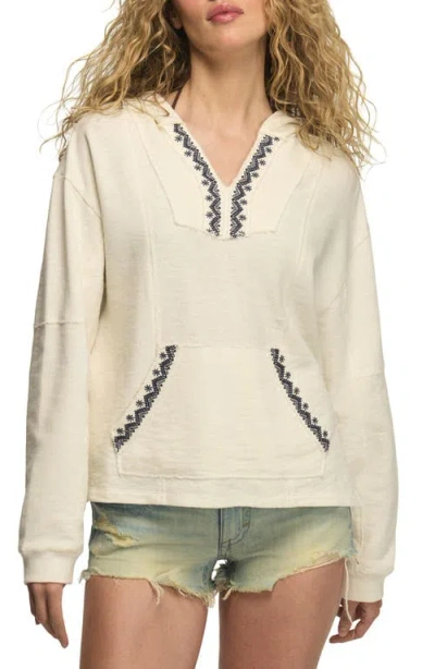 Lucky Brand Embroidered Baja Hoodie In Neutral