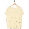 Lucky Brand Embroidered Cotton T-shirt In Multi