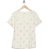 Lucky Brand Embroidered Cotton T-shirt In Flower Embroidery