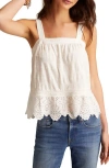 Lucky Brand Women's Embroidered Cotton Sleeveless Top In Neutral