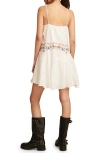 Lucky Brand Embroidered Strappy Mini Sundress In White