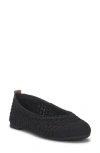 Lucky Brand Emmielu Woven Flat In Black Tuscany