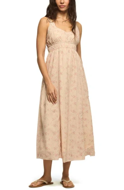 Lucky Brand Empire Waist Midi Dress In Multi