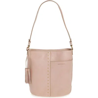 Lucky Brand Evie Leather Bucket Bag In Rose