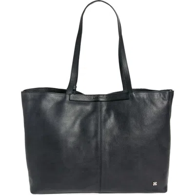 Lucky Brand Evie Leather Tote Bag In Black