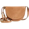 Lucky Brand Evie Saddle Crossbody Bag In Honey Tan
