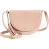 Lucky Brand Evie Saddle Crossbody Bag In Rose