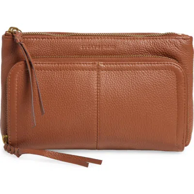 Lucky Brand Ezra Leather Crossbody Bag In Nutshell