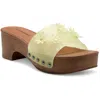LUCKY BRAND FALLYN WOMENS STUDDED JELLY UPPER SLIDE SANDALS