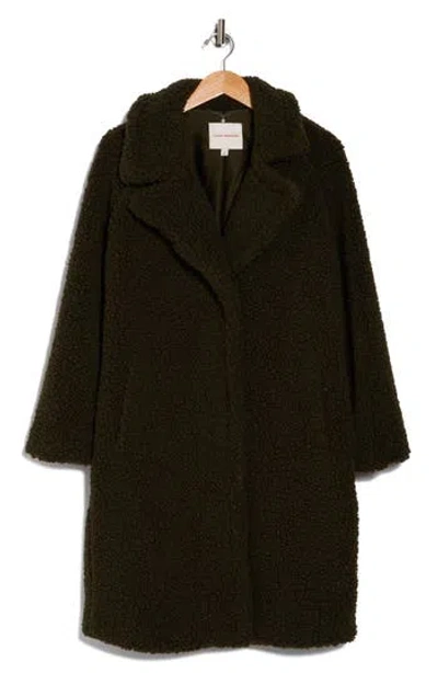 Lucky Brand Faux Fur Coat In Army