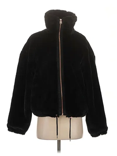 Pre-owned Lucky Brand Faux Fur Jacket In Black