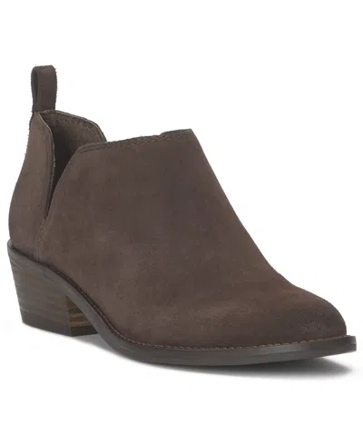 Lucky Brand Fayth Ankle Booties In Brown