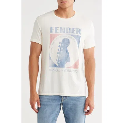Lucky Brand Fender Graphic T-shirt In White
