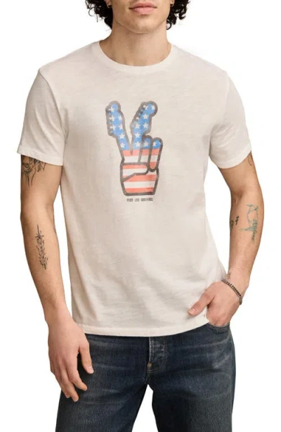 Lucky Brand Fender Peace Hand Cotton Graphic T-shirt
