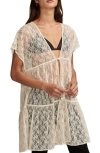 LUCKY BRAND FESTIVAL LACE TIERED WRAP