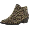 Lucky Brand Fhuna Womens Leather Animal Print Booties