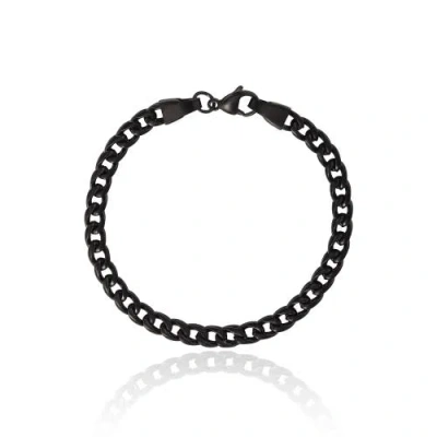 Lucky Brand Figaro Chain Bracelet In Black