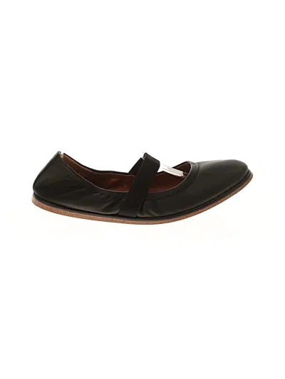 Pre-owned Lucky Brand Flats In Black