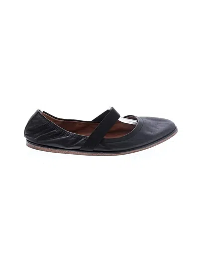 Pre-owned Lucky Brand Flats In Black